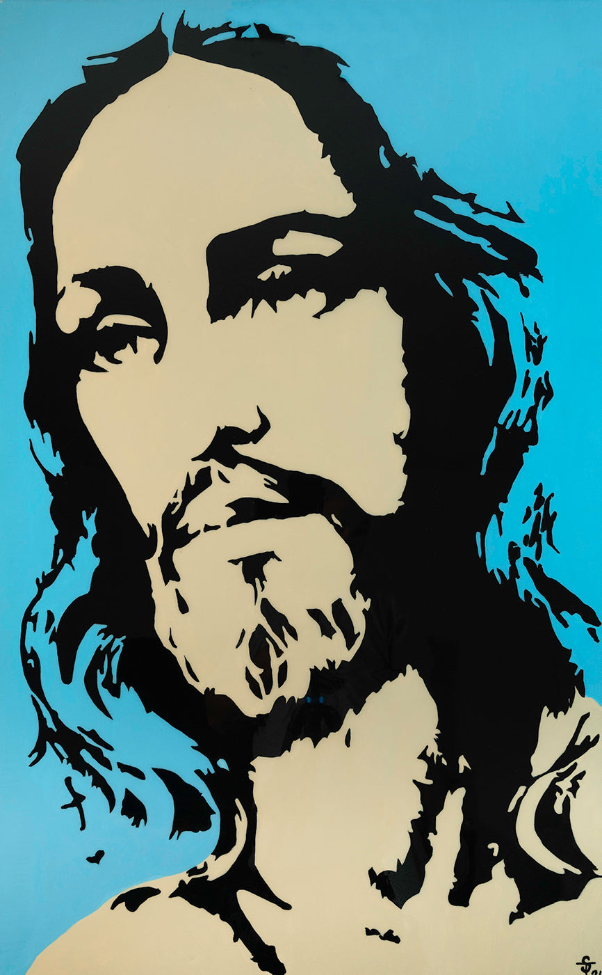 Blue Jesus Print