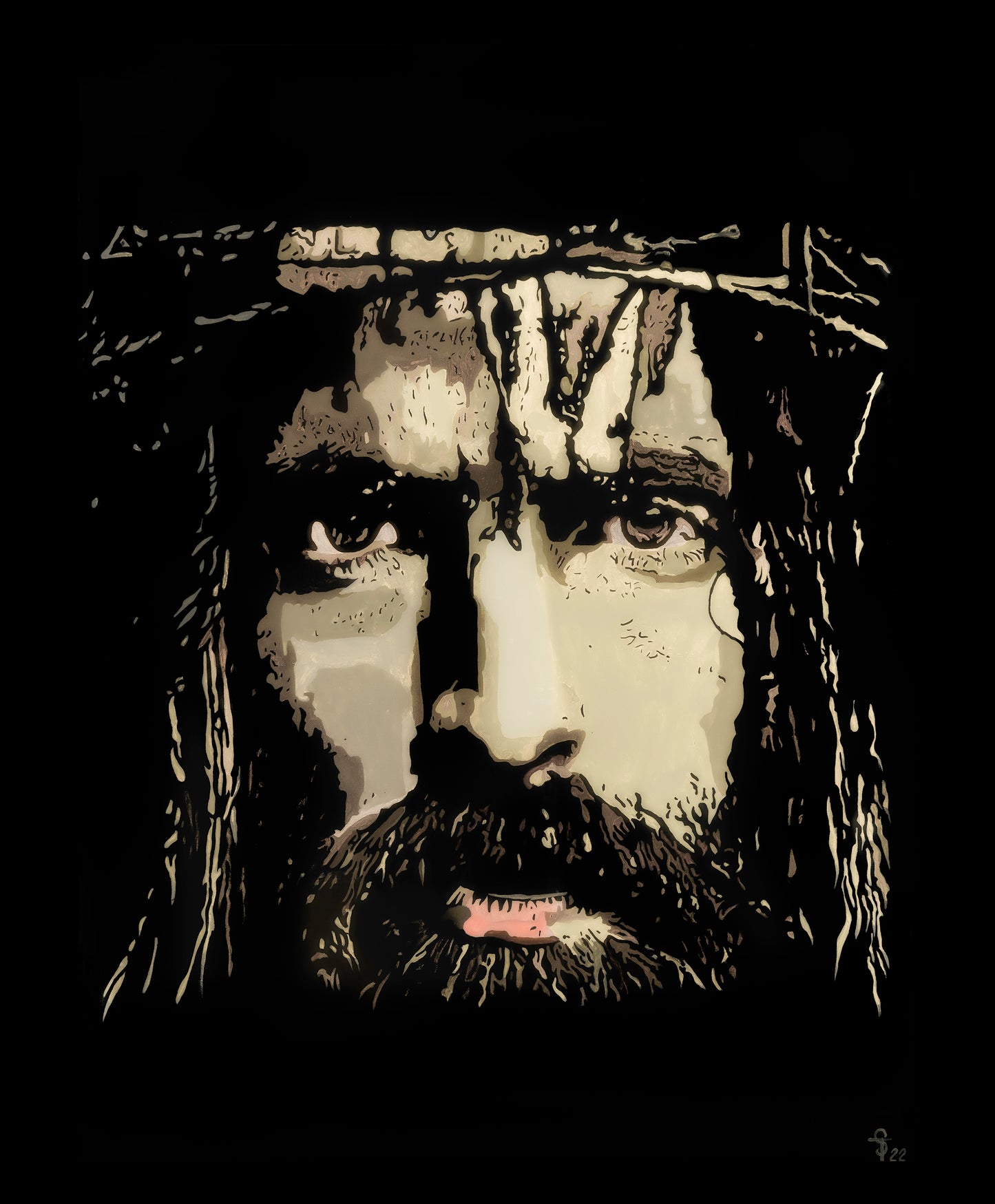 Dark Jesus Print