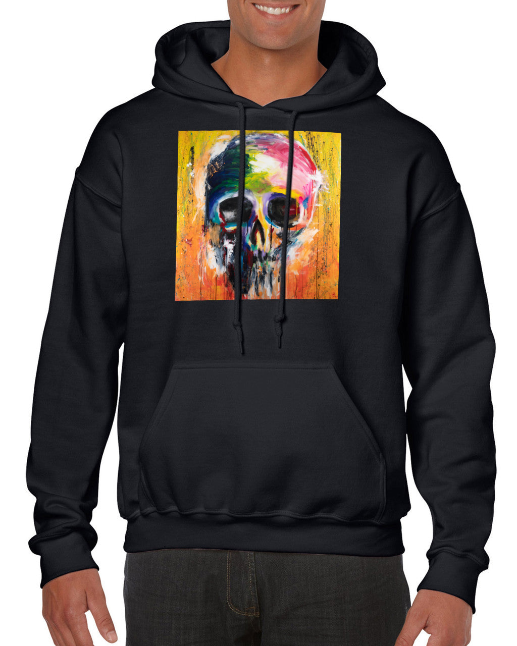 Bright Skull Painting Hoodie
